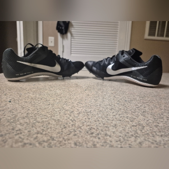 Nike Shoes Mens 8.5 Zoom Rival Sprint Cleats Black Spikes Lace Up DC8753-001 NEW - Picture 4 of 7